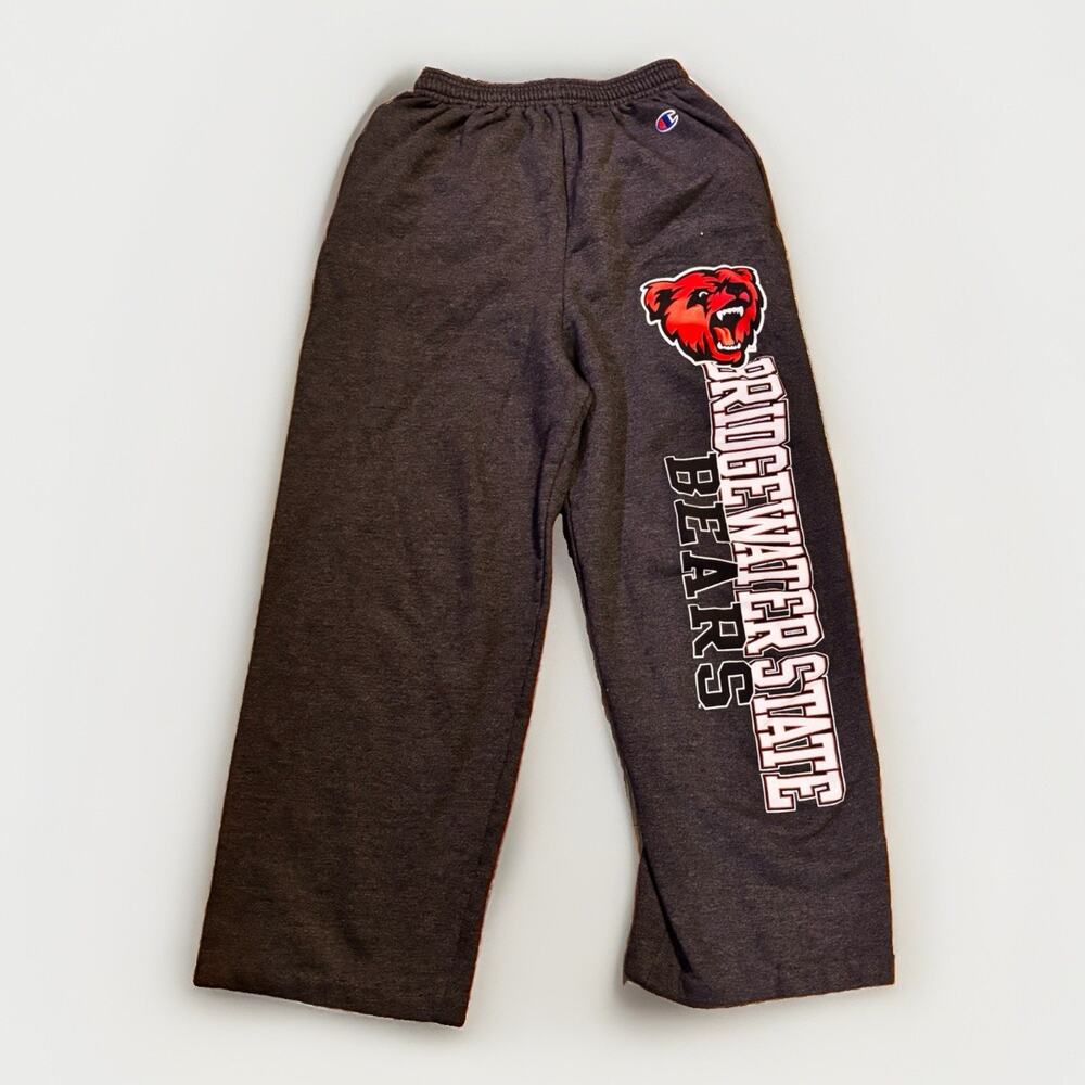 Champion Bridgewater State Bears Sweatpants Gray Fleece Athletic Men’s Small
